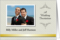 Custom Wedding Invitation gay - Photo Card