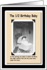 1/2 Birthday Porch Baby card