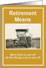 Retirement Wishes - Funny card