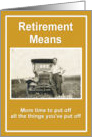 Retirement Wishes - Funny card