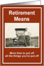 Retirement Wishes card