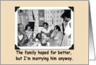 Getting Married Anyway card