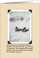 We want Sleds card