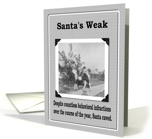 Santa caved card (158050)