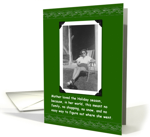 Mom and Christmas card (158058)
