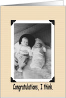 Congrats, I think. card