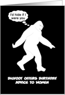 Custom BIGFOOT BIRTHDAYS - Funny card