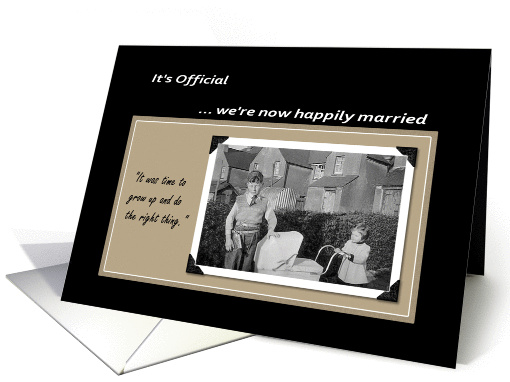 Yup, Married. card (163055)