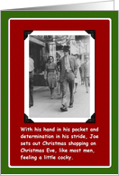 Feeling Christmas Cocky card