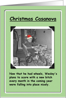 Christmas Casanova card