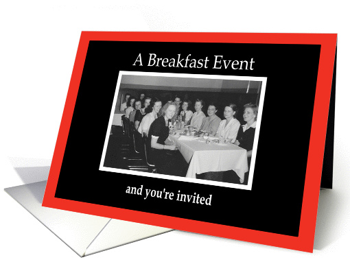 Breakfast Invitation card (165000)