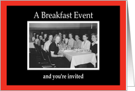 Breakfast Invitation card