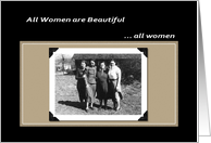 Women are Beautiful card