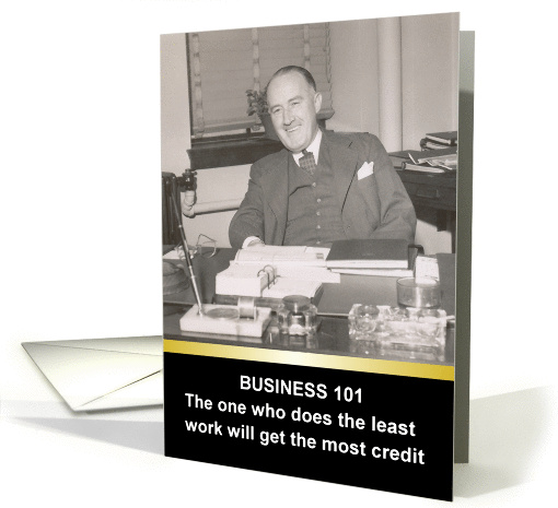 Business 101 - FUNNY card (165690)