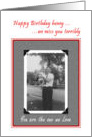 Birthday Away card