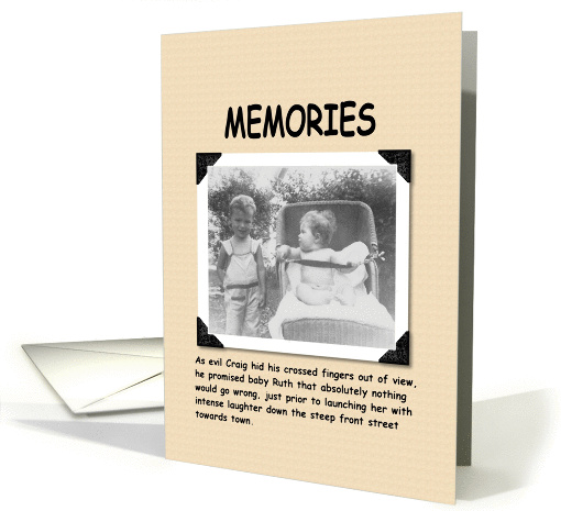 MEMORIES, before the crash card (169732)