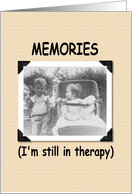 MEMORIES, from the couch card
