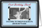 1st Birthday Big Screen card