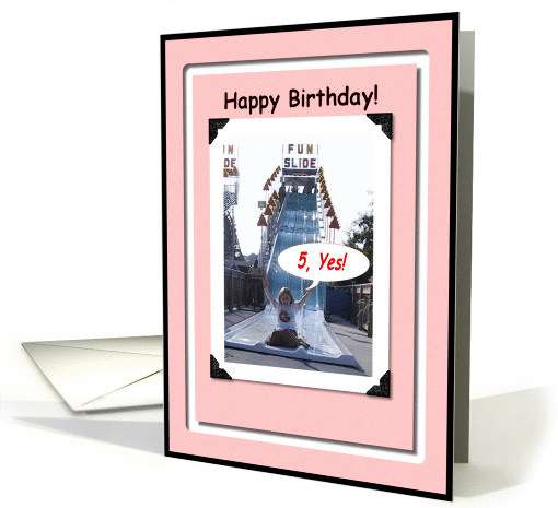 Age 5 Happy Birthday card (173386)