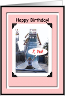 Age 7 Happy Birthday card