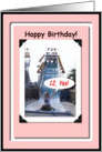 Age 12 Happy Birthday card