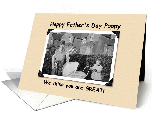 Poppy Grandpa Father's Day card (202449)