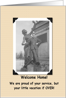 Welcome Home Soldier card