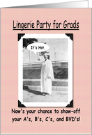 Lingerie Graduation...