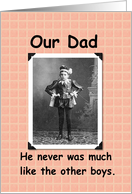 Our Dad card