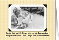 Grandma Baby Jesus card