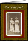 Will you be my Bridesmaid - Vintage card