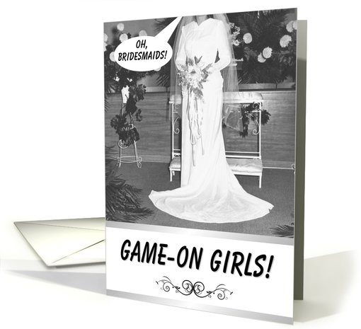 Game-On Girls - Bridesmaid card (203602)