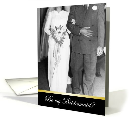 Bridesmaid Invitation - CLASSY card (203606)