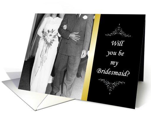 Bridesmaid Invitation - CLASSY card (203622)