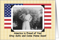 Proud of our Troops card
