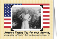 Proud of our Troops card