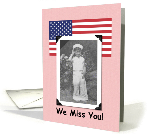 Miss you Troops card (204722)