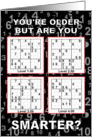 Sudoku Birthday Guy card