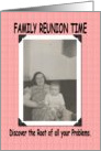 Family Reunion Time card