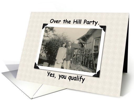 Over the Hill Party card (205110)