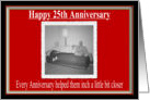 Wedding Anniversary 25 Years card