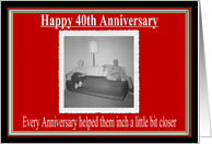 Wedding Anniversary 40 Years card