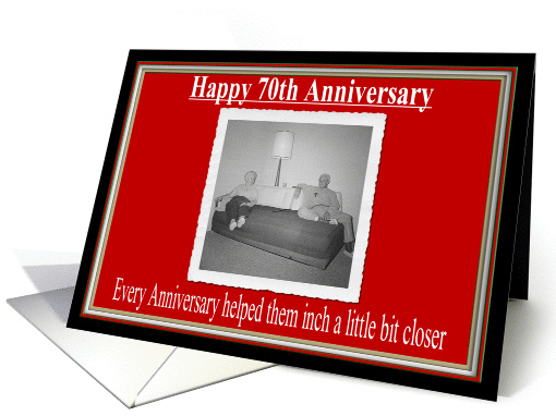 Wedding Anniversary 70 Years card (205192)