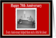 Wedding Anniversary 70 Years card