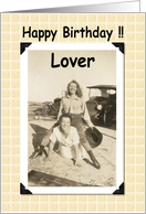 Happy Birthday Lover card