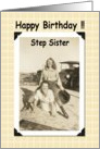 Happy Birthday Step Sister card