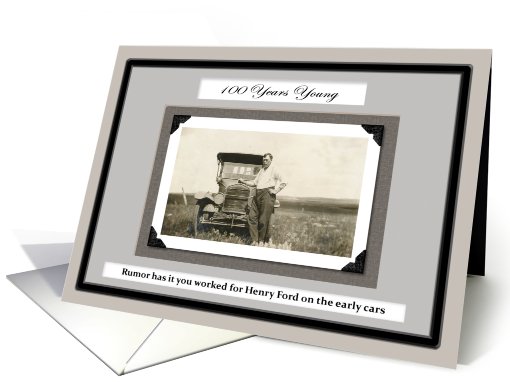 100 Year Birthday card (207451)