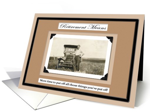 Retirement Plans retirement wishes card (207473)
