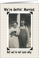 Gettin’ Married! card