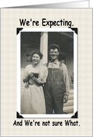 We’re Expecting! card